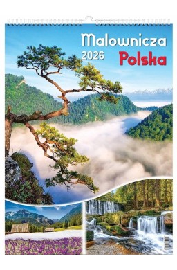 Kalendarz 2026 wieloplanszowy malownicza Polska