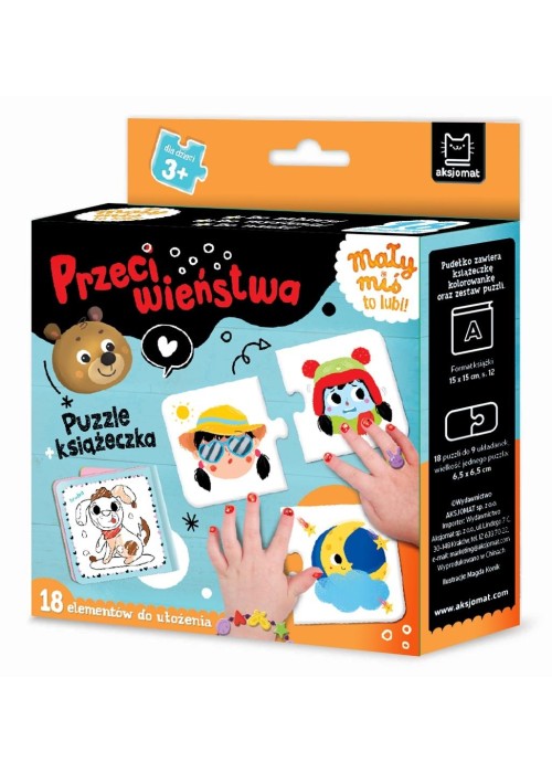 Mały miś to lubi! Przeciwieństwa. Puzzle...