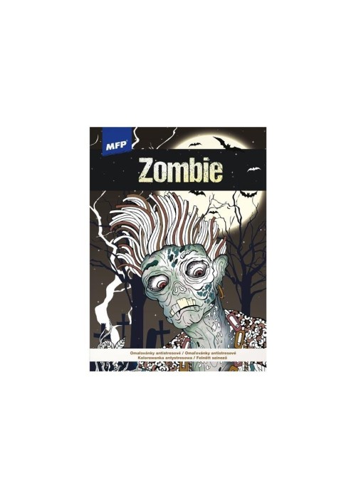 Kolorowanka antystresowa Zombie 210x290mm Kolorowanka antystresowa Zombie 210x290mm