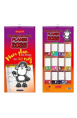 Kalendarz 2026 ścienny planer Sheepworld szczery