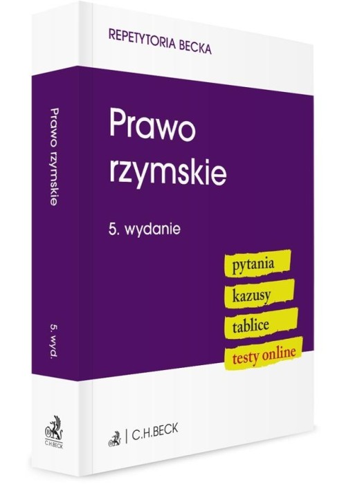Prawo rzymskie. Pytania. Kazusy. Tablice. Testy...