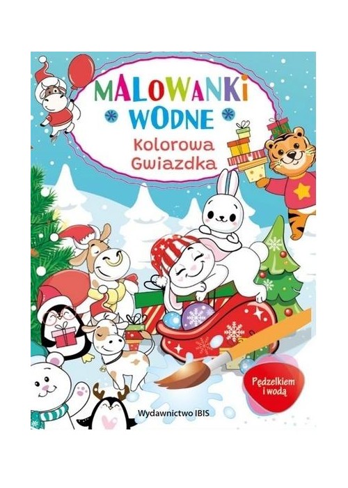 Pędzelkiem i wodą. Malowanki wodne. Gwiazdka
