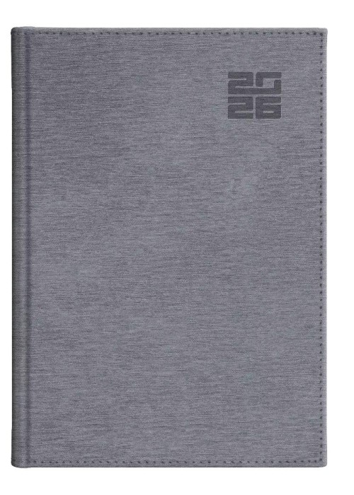 Kalendarz 2026 B5 tygodniowy Aluminium srebrny