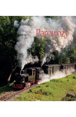 Kalendarz 2026 ścienny 32x32cm Parowozy