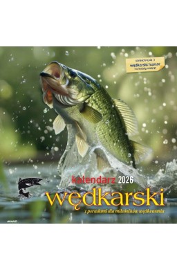 Kalendarz 2026 ścienny albumowy 30x30cm Wędkarski