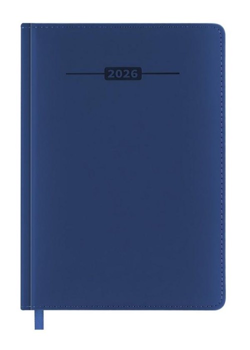 Kalendarz książkowy 2026 A5 niebieski EASY
