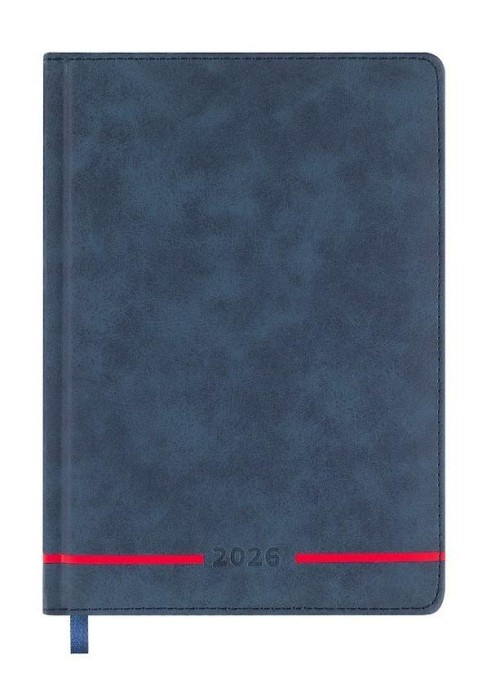 Kalendarz książkowy 2026 A5 niebieski EASY