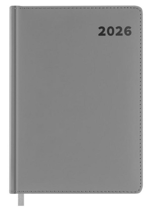 Kalendarz książkowy 2026 A4 grafitowy EASY