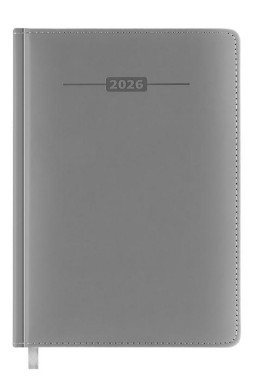 Kalendarz książkowy 2026 A5 szary EASY