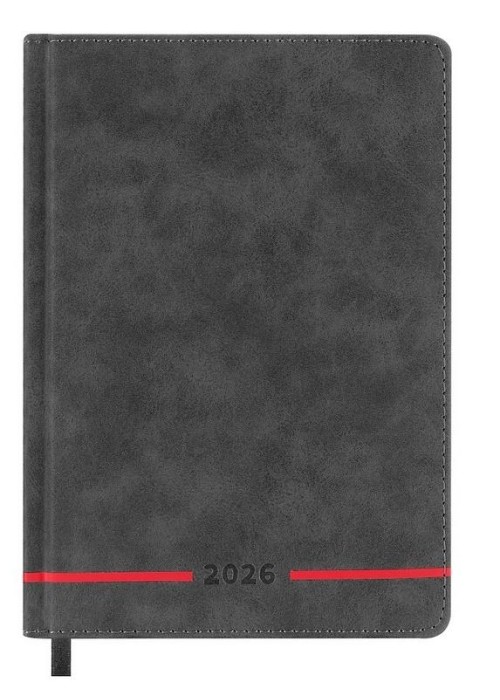 Kalendarz książkowy 2026 A5 czarny EASY