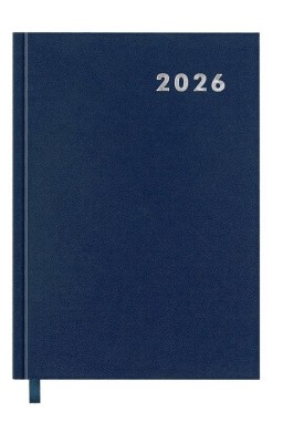 Kalendarz książkowy 2026 A5 niebieski EASY
