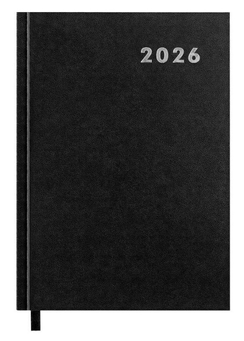 Kalendarz książkowy 2026 A5 czarny EASY