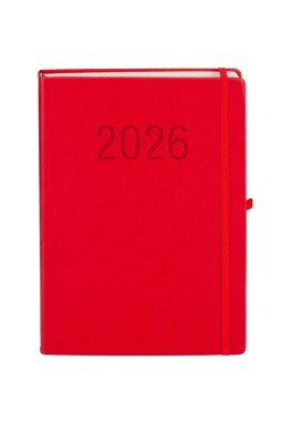 Kalendarz 2026 A4 Memofix DNS czerwony