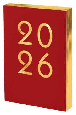 Kalendarz 2026 A5 Art DNS czerwony