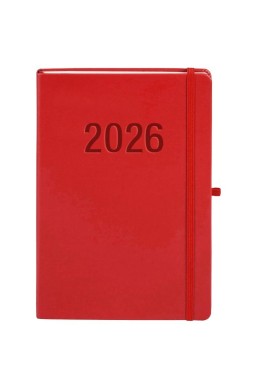 Kalendarz 2026 B5 Memofix TDW czerwony