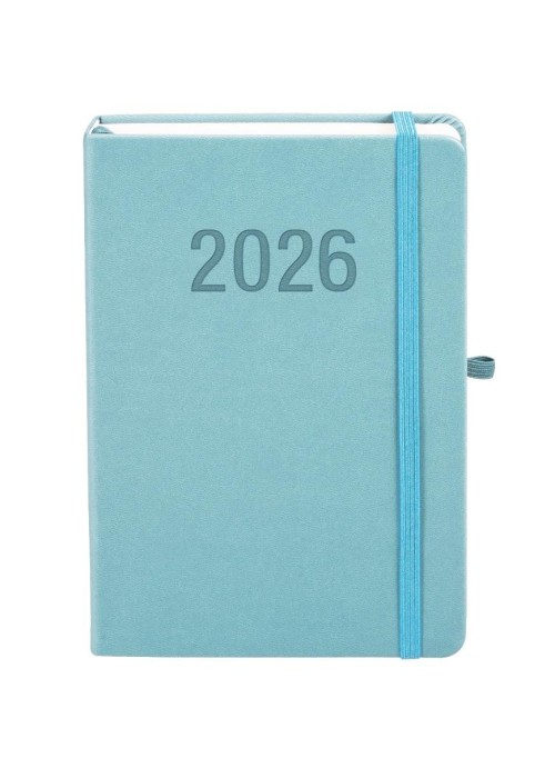 Kalendarz 2026 A5 Memofix DNS błękitny