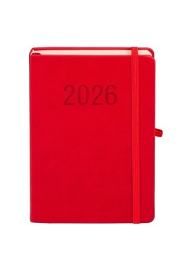 Kalendarz 2026 A5 Memofix DNS czerwony
