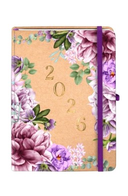 Kalendarz 2026 A5 Kraft TNS Lilie