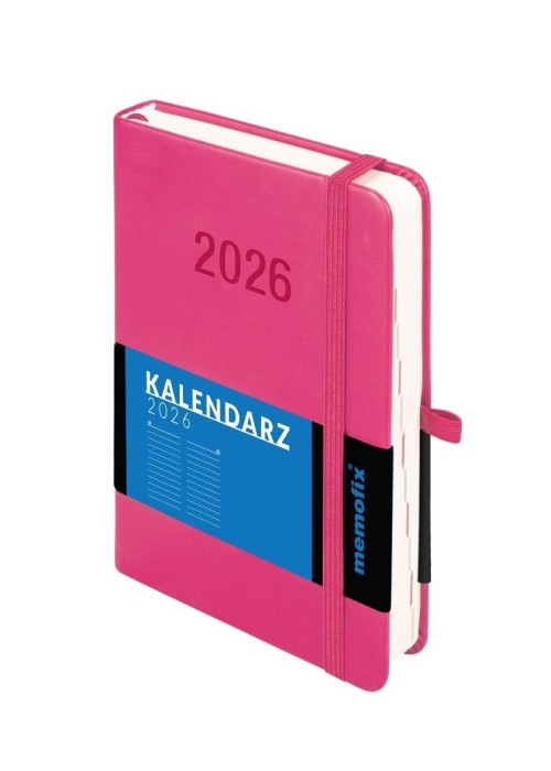 Kalendarz 2026 B6 Memofix DNS różowy
