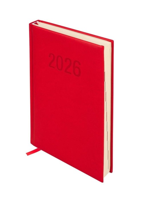 Kalendarz 2026 A5 Colorfix DNS czerwony