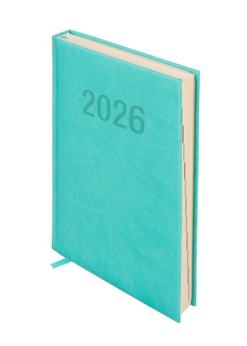 Kalendarz 2026 A5 Colorfix DNS turkusowy