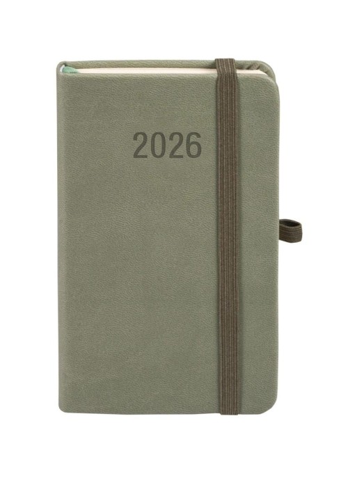 Kalendarz 2026 A6 Memofix TDW oliwkowy