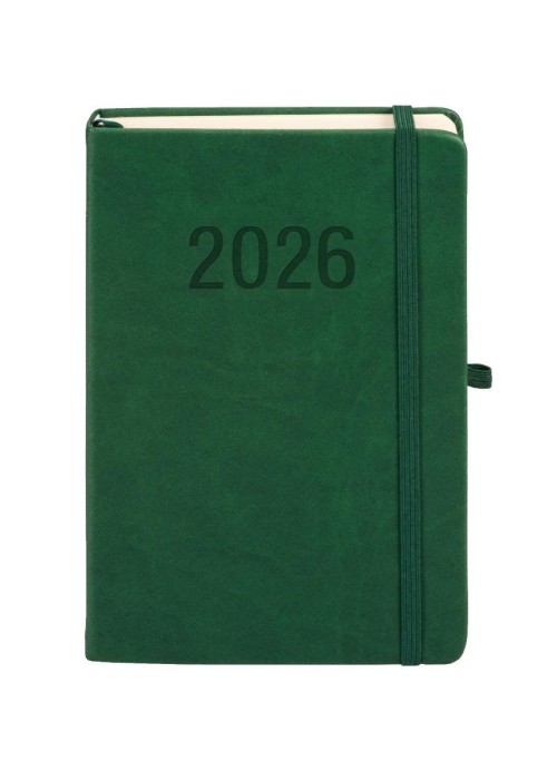 Kalendarz 2026 A5 Memofix DNS zielony