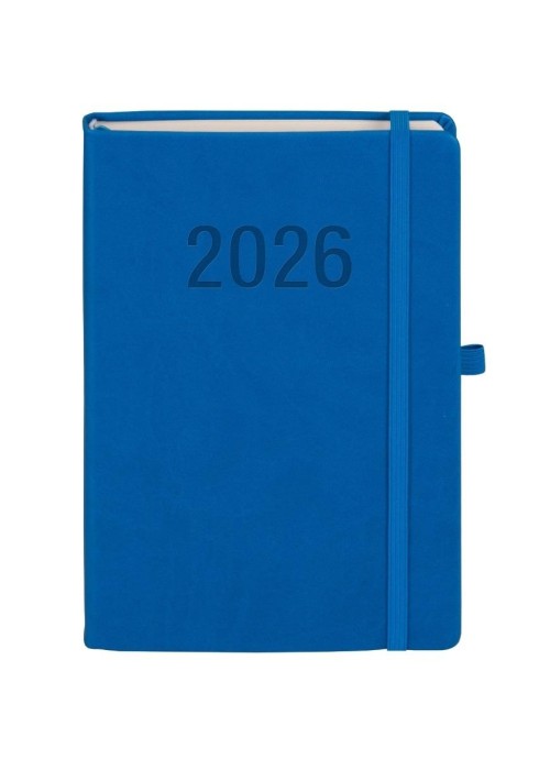 Kalendarz 2026 A5 Memofix DNS niebieski