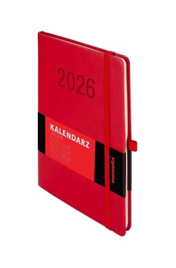 Kalendarz 2026 A5 Memofix TDW czerwony
