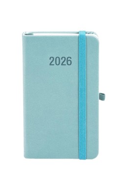 Kalendarz 2026 A6 Memofix TDW błękitny