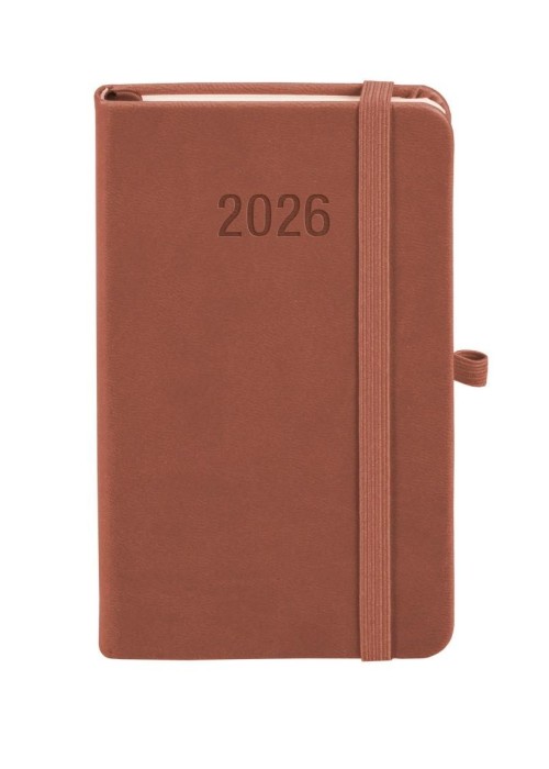 Kalendarz 2026 A6 Memofix TDW mocha mousse