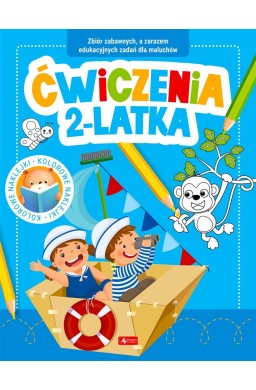 Ćwiczenia 2-latka z naklejkami