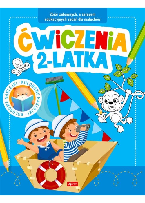 Ćwiczenia 2-latka z naklejkami