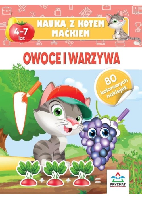 Nauka z kotem Maćkiem. Owoce i warzywa