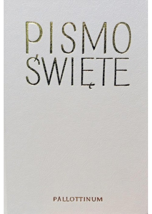 Biblia Pielgrzyma oprawa eko. biała paginatory