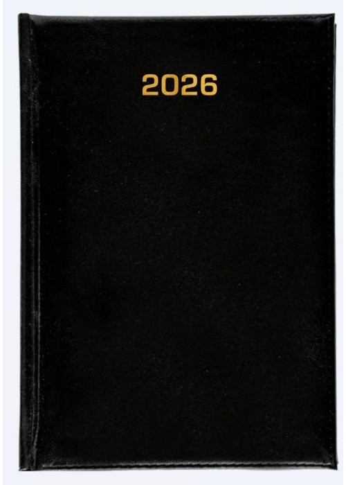 Kalendarz 2026 dzienny A5 Baladek czarny