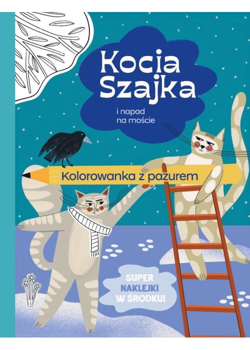 Kocia Szajka i napad na moście. Kolorowanka