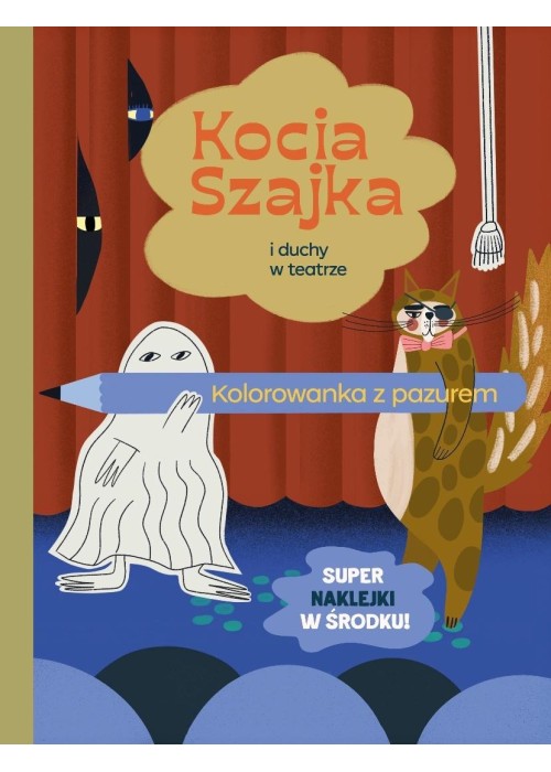 Kocia Szajka i duchy w teatrze. Kolorowanka