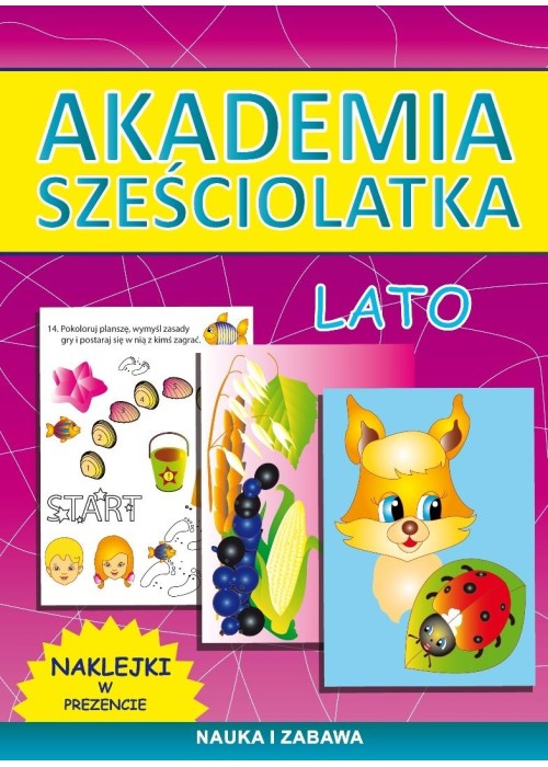 Akademia przedszkolaka. Lato + naklejki