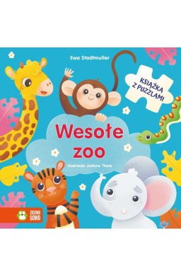 Wesołe zoo. Książka z puzzlami