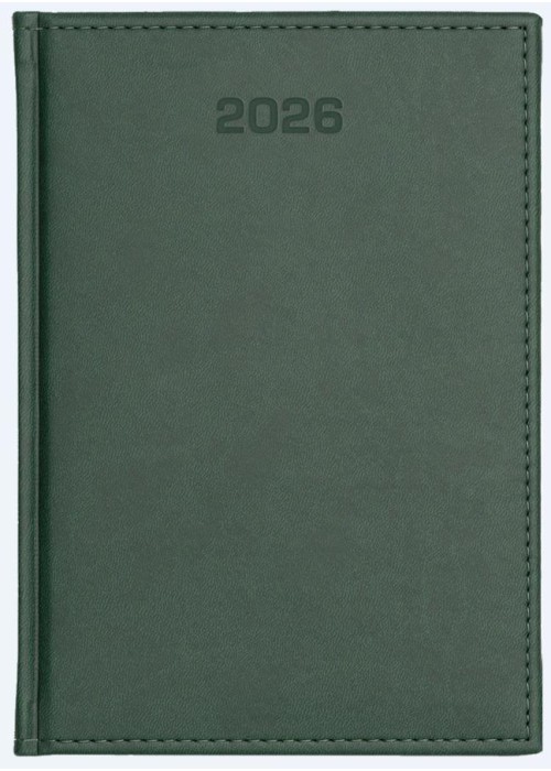 Kalendarz 2026 dzienny A4 Vivella zielony