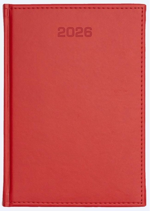 Kalendarz 2026 tygodniowy A4 Vivella czerwony Kalendarz 2026 tygodniowy A4 Vivella czerwony