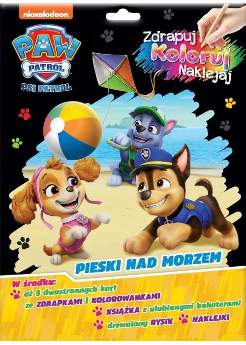 Psi Patrol. Zdrapuj, koloruj, naklejaj