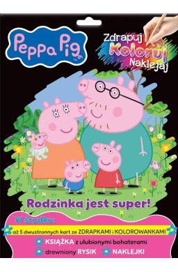 Peppa Pig. Zdrapuj, koloruj, naklejaj