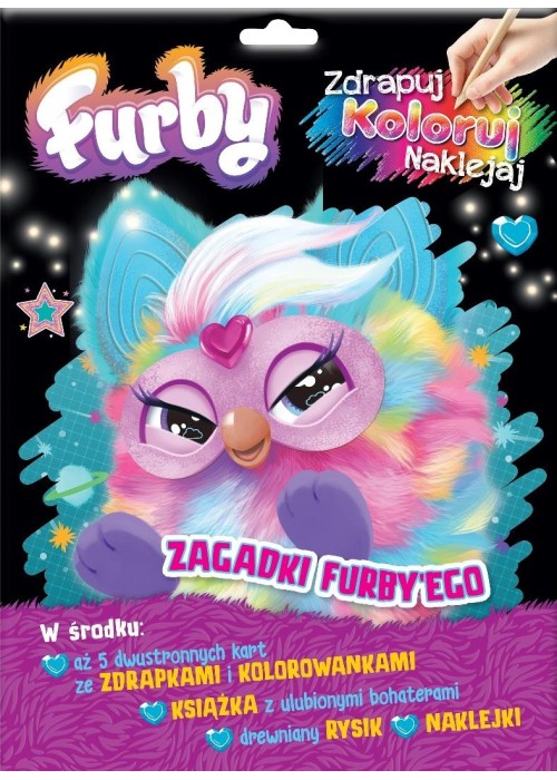 Furby. Zdrapuj, koloruj, naklejaj