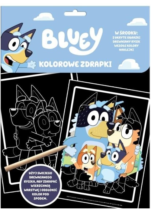 Bluey. Kolorowe zdrapki