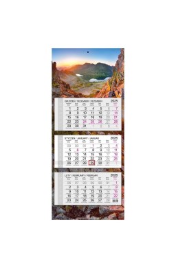 Kalendarz 2026 trójdzielny główka płaska Tatry