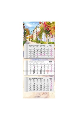 Kalendarz 2026 trójdzielny główka płaska Kanary