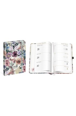 Kalendarz 2026 książkowy B6/192K Mat+UV Flowers