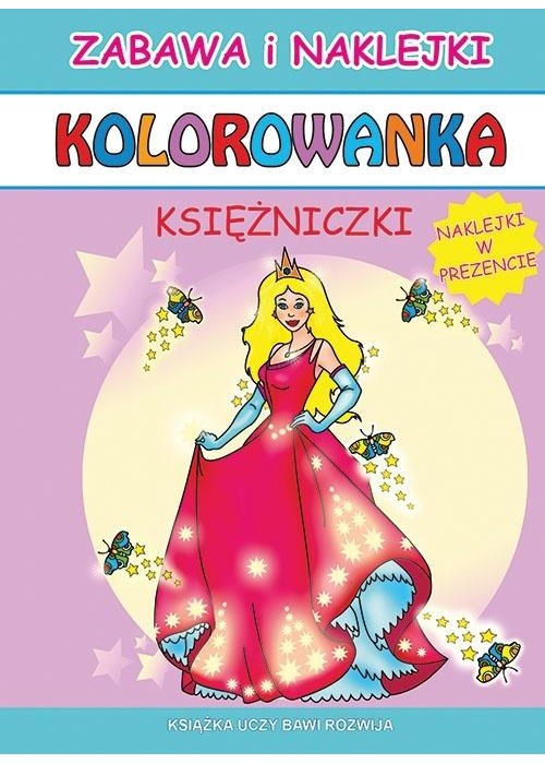 Kolorowanka. Księżniczki z naklejkami
